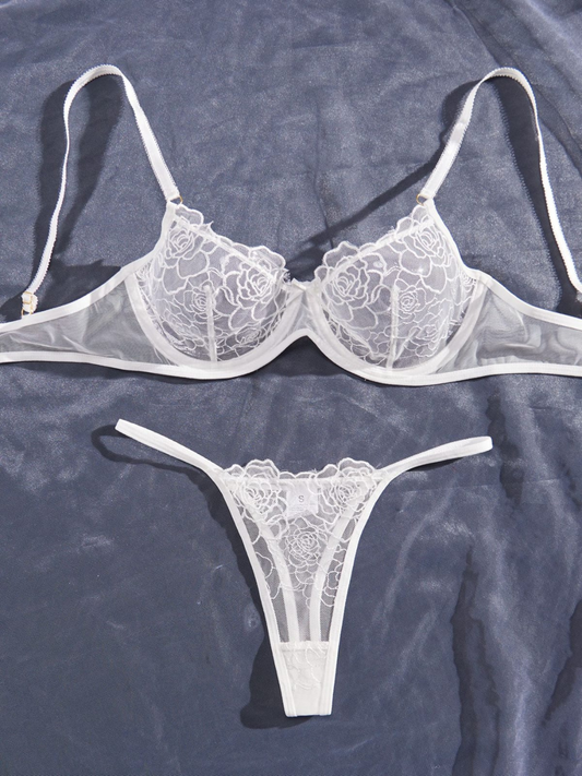 Nivéa – Coordinato lingerie in pizzo ricamato