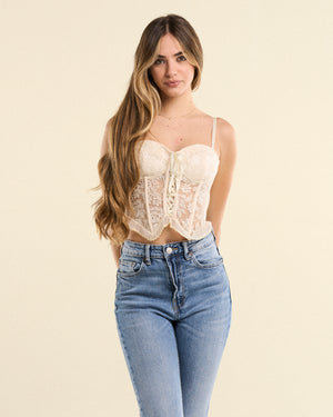 Aurelia - Corsetto in Pizzo ricamato