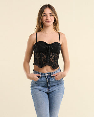 Aurelia - Corsetto in Pizzo ricamato